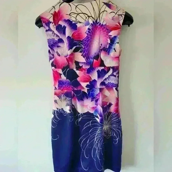 Marciano purple flowered  dress size 2 - Picture 5 of 13